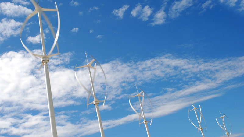 Vertical-axis wind turbines